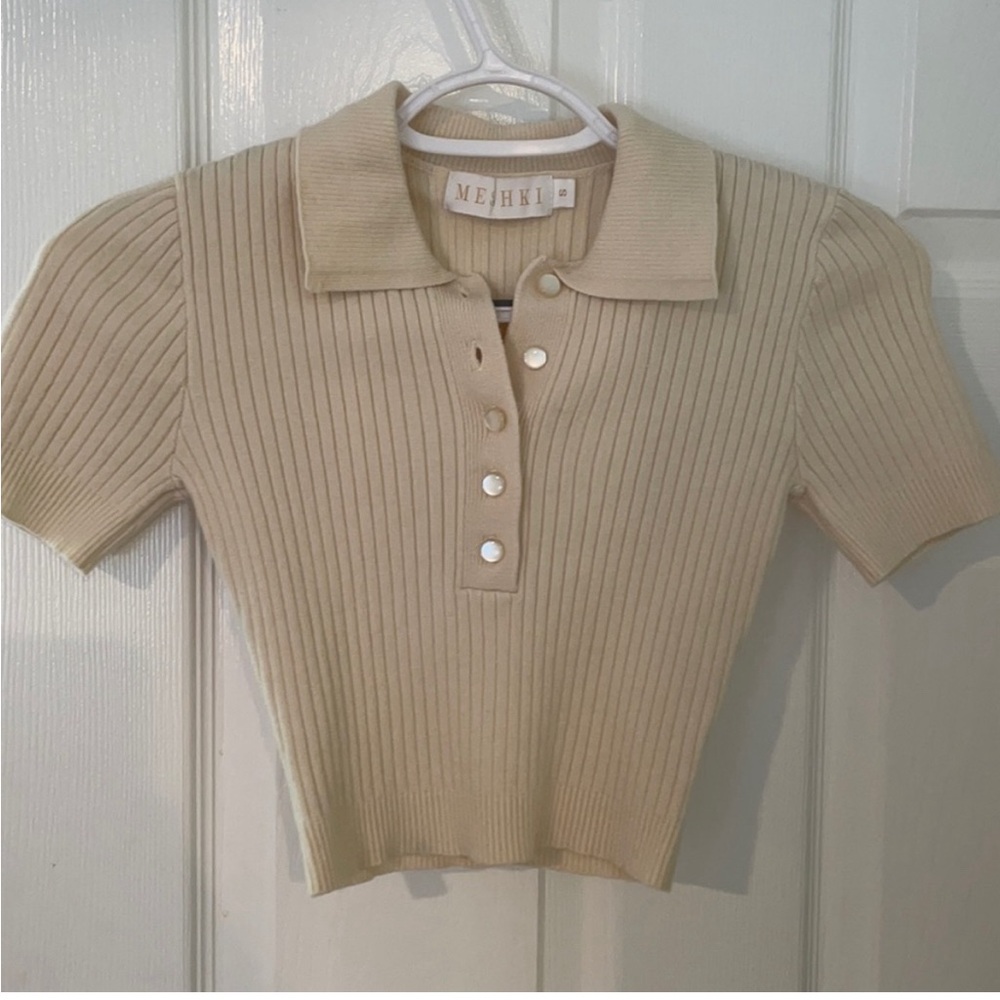Mashki cropped knit top